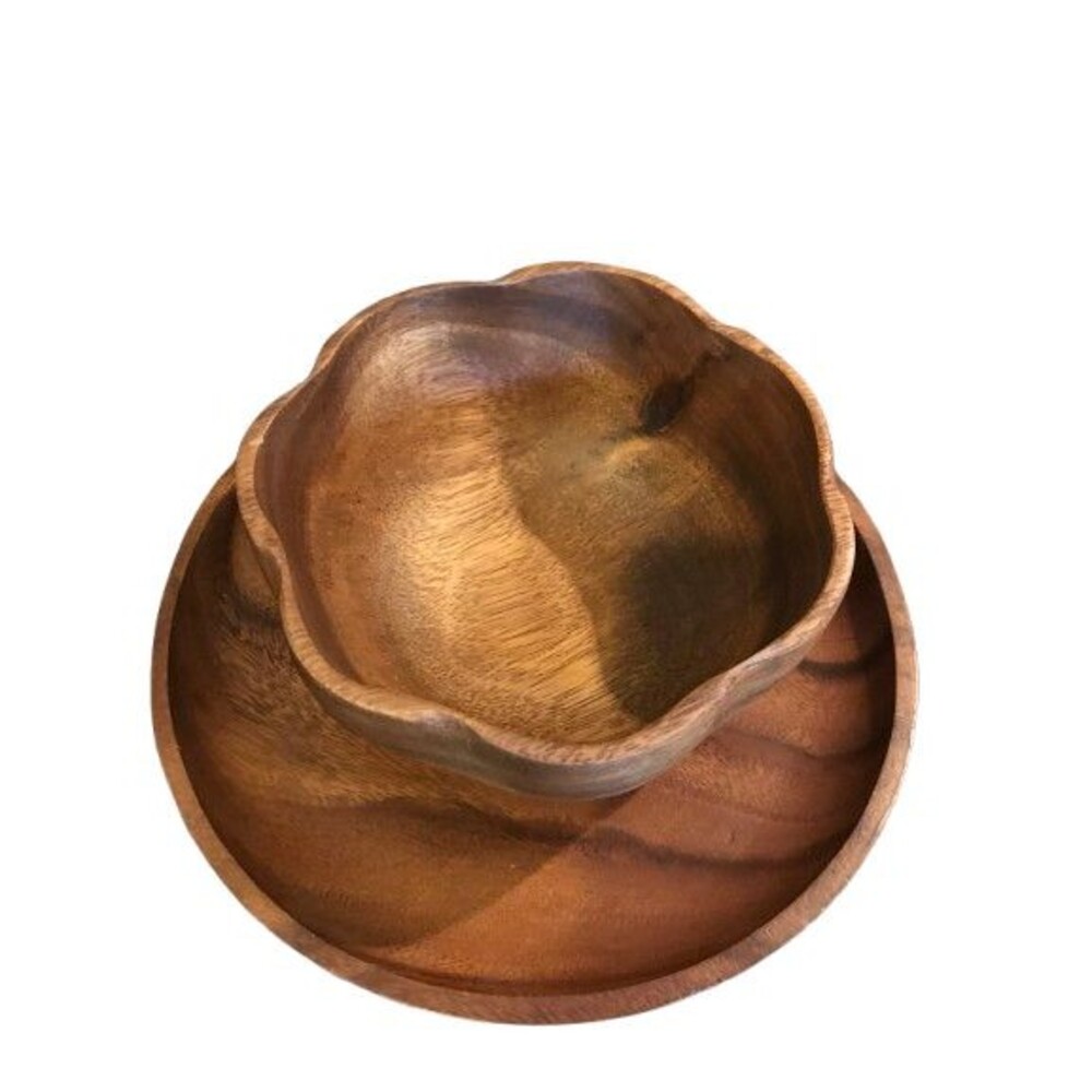 Kultura Acacia Hardwood bowl and plate